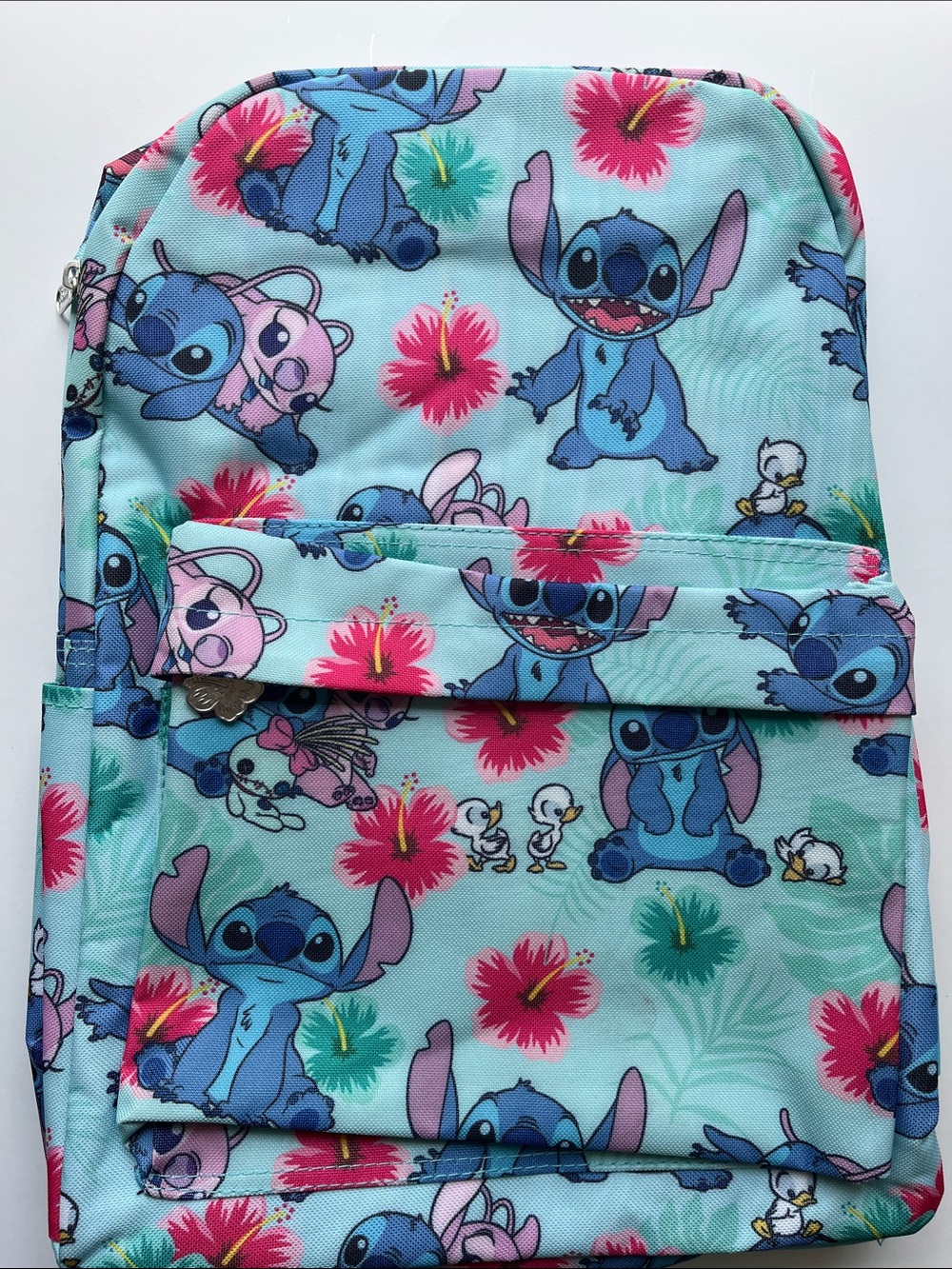 Disney Lilo & StitchFull Size Deluxe Backpack with Laptop Compartment (Aqua)